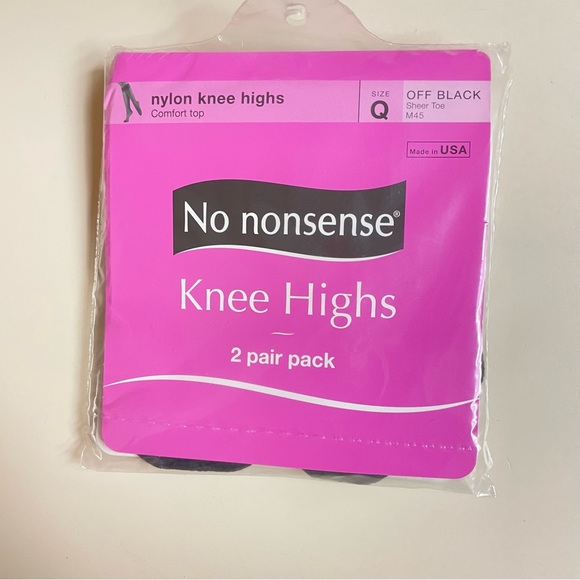 Vintage Pantyhose Hosiery Bundle Hanes + No Nonsense Queensize Knee Highs - Picture 4 of 5